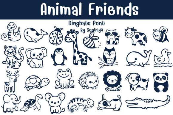 Animal Friends: Playful Fonts for Creators