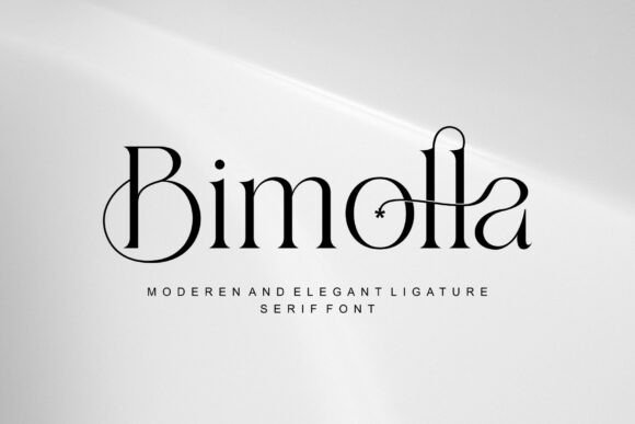 Bimolla: Luxury Minimal Modern Serif Font