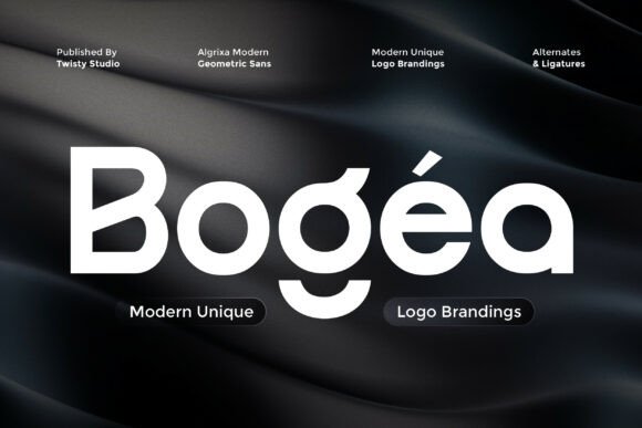 Bogea: A Modern Geometric Sans for Purposeful Typography