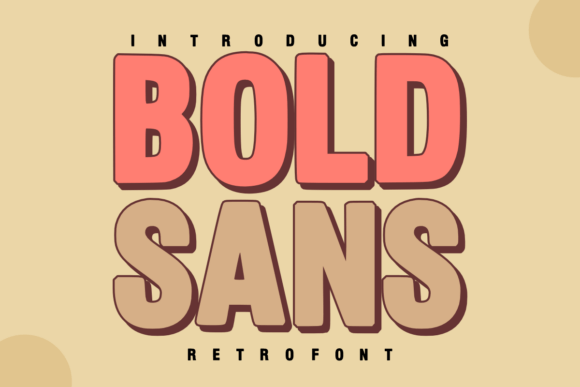 🕺 Bold Sans – Fun Groovy Retro Display Font 🕺