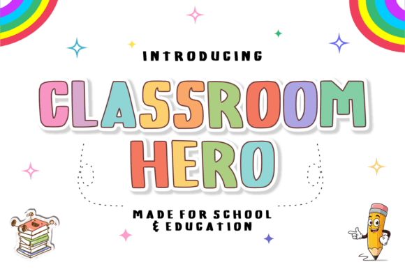 Classroom Hero: The Handwritten Font That Makes Learning Materials Shine