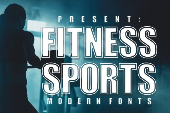 Fitness Sport: Bold Typography for Athletic Impact