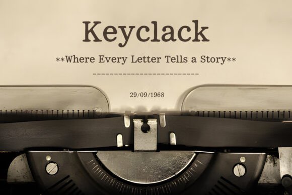 Keyclack: Vintage Typewriter Font, Modern Design
