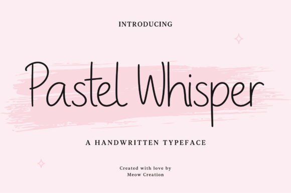 Pastel Whisper: Where Handwritten Warmth Meets Modern Design Clarity