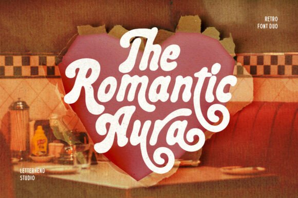 Romantic Aura Duo Font: A Retro Design Powerhouse for Modern Creatives