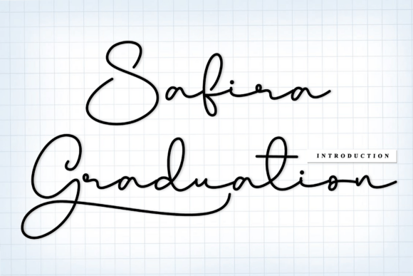 Safira Graduation: A Rhythmic Script for Artisanal Branding