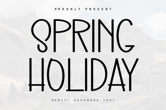 Spring Holiday Font: The Perfect Blend of Casual Charm and Elegant Sophistication