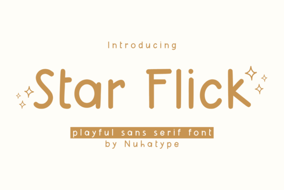 Star Flick: A Minimalist Font with Handwritten Charm